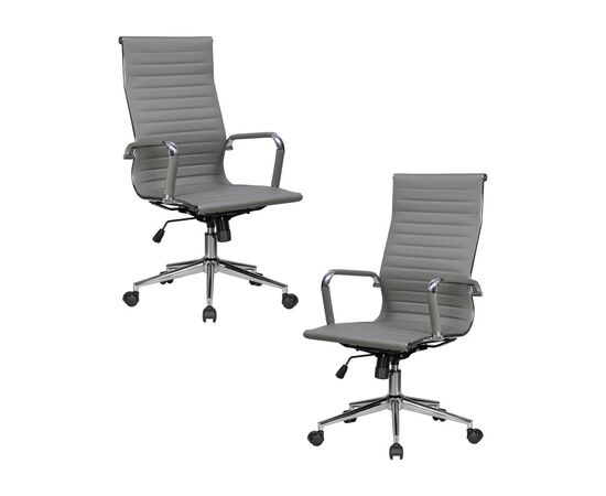 Набор 2 шт Офисное кресло для руководителей DOBRIN CLARK SIMPLE, серый (47), Вариант: серый (47) | Интернет магазин мебели и декора LifeDekor