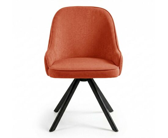 Стул DikLine 266M поворотный, P09/L05 терракотовый, ножки черные, изображение 4 | Интернет магазин мебели и декора LifeDekor