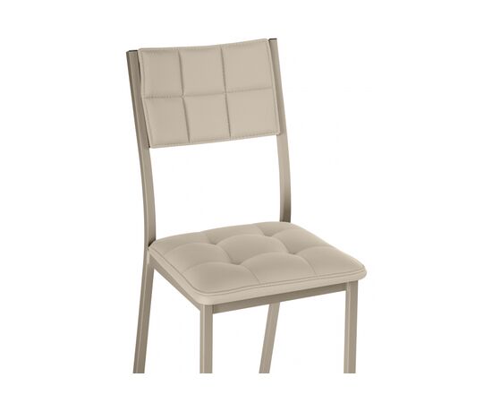 Стул на металлокаркасе Бекал микровелюр катания хумус / капучино, изображение 5 | Интернет магазин мебели и декора LifeDekor