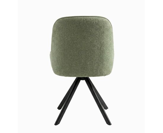 Стул DikLine 266M поворотный, P10/L08 зеленый, ножки черные, изображение 3 | Интернет магазин мебели и декора LifeDekor