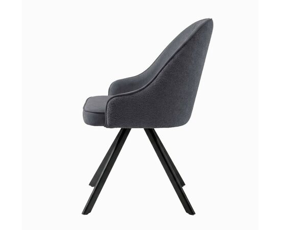 Стул DikLine 266M поворотный, P15/L15 серый, ножки черные, изображение 3 | Интернет магазин мебели и декора LifeDekor