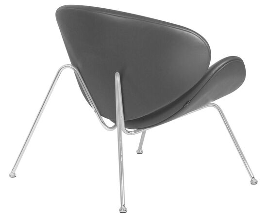 Набор 2 шт Кресло дизайнерское DOBRIN EMILY, черный винил YP16, хромированная сталь, Вариант: черный винил YP16, хромированная сталь, изображение 5 | Интернет магазин мебели и декора LifeDekor