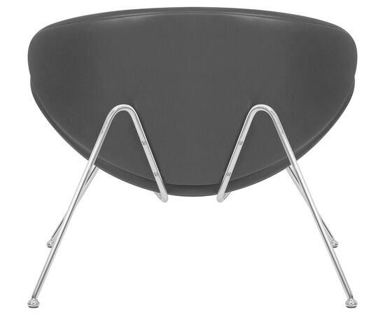 Набор 2 шт Кресло дизайнерское DOBRIN EMILY, черный винил YP16, хромированная сталь, Вариант: черный винил YP16, хромированная сталь, изображение 6 | Интернет магазин мебели и декора LifeDekor