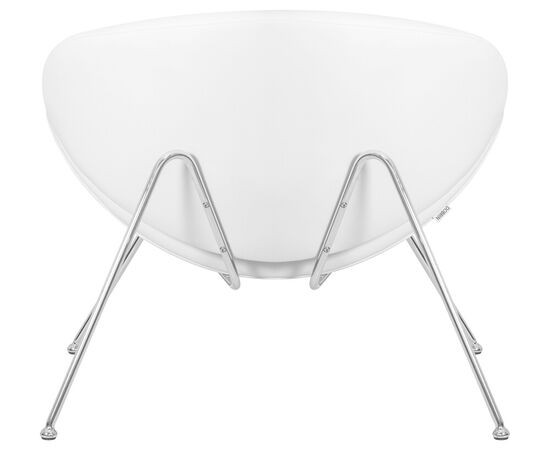 Набор 2 шт Кресло дизайнерское DOBRIN EMILY, белый винил YP17, хромированная сталь, Вариант: белый винил YP17, хромированная сталь, изображение 6 | Интернет магазин мебели и декора LifeDekor