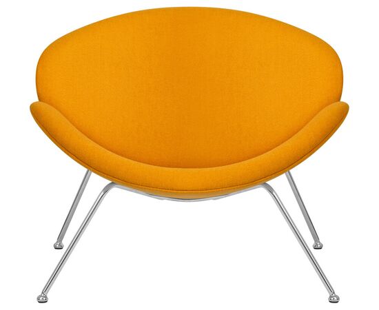 Набор 2 шт Кресло дизайнерское DOBRIN EMILY, желтая ткань AF13, хромированная сталь, Вариант: желтая ткань AF13, хромированная сталь, изображение 7 | Интернет магазин мебели и декора LifeDekor