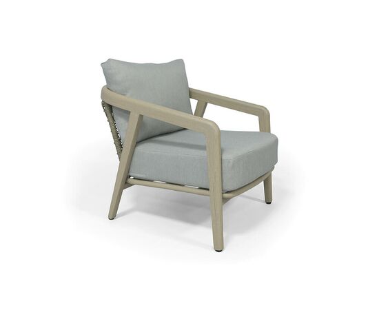 "Брюссель" лаунж-зона из искусственного ротанга, цвет серый, каркас под дерево (холодно-бежевый), изображение 7 | Интернет магазин мебели и декора LifeDekor