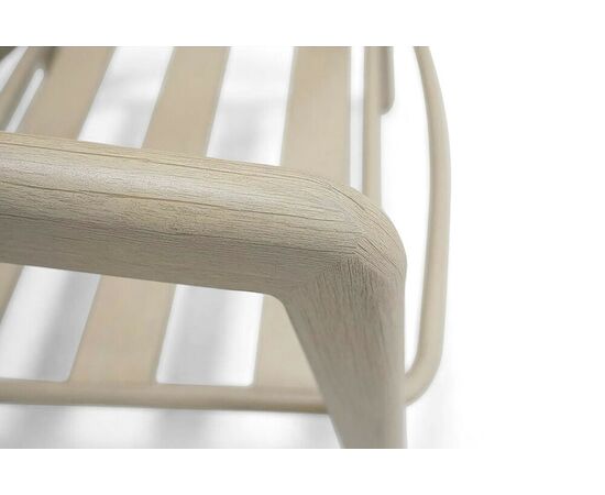 "Брюссель" лаунж-зона из искусственного ротанга, цвет серый, каркас под дерево (холодно-бежевый), изображение 8 | Интернет магазин мебели и декора LifeDekor