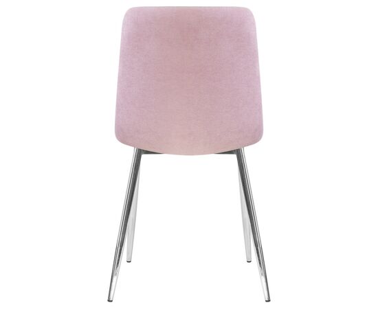 Стул обеденный DOBRIN ALEX, хром ножки, сиреневая ткань (UF860-04B), Вариант: хром ножки, сиреневая ткань (UF860-04B), изображение 5 | Интернет магазин мебели и декора LifeDekor
