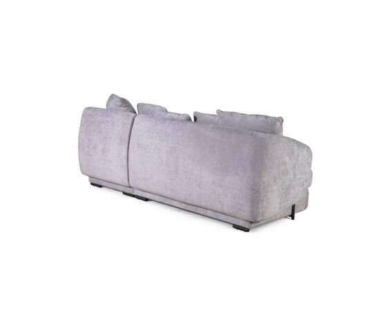 Бабл диван-кровать с шезлонгом, механизм «дельфин», шенилл Reef silver, изображение 11 | Интернет магазин мебели и декора LifeDekor