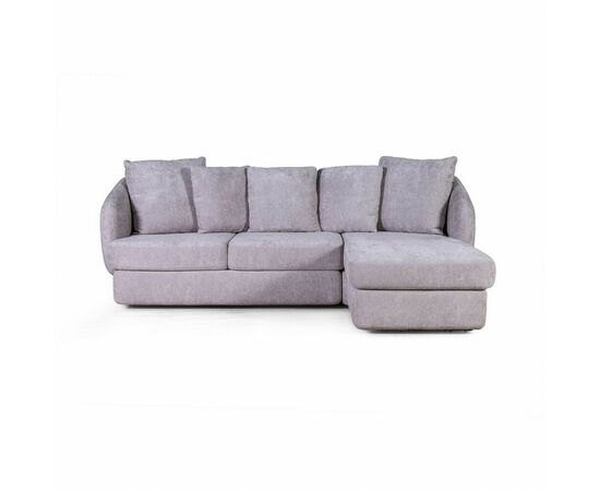 Бабл диван-кровать с шезлонгом, механизм «дельфин», шенилл Reef silver | Интернет магазин мебели и декора LifeDekor