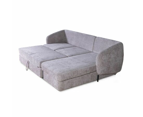 Бабл диван-кровать с шезлонгом, механизм «дельфин», шенилл Reef silver, изображение 10 | Интернет магазин мебели и декора LifeDekor