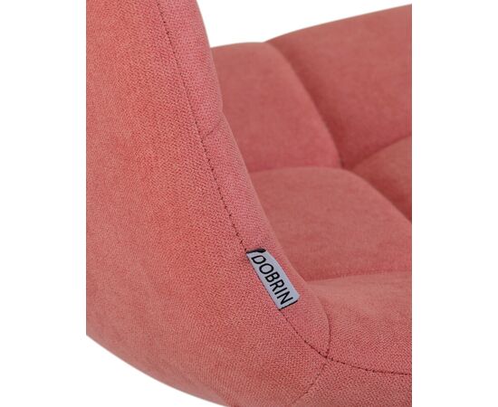 Стул обеденный DOBRIN ALEX, белые ножки, розовая ткань (UF860-05B), Вариант: белые ножки, розовая ткань (UF860-05B), изображение 7 | Интернет магазин мебели и декора LifeDekor