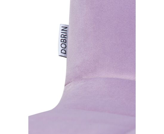 Стул обеденный DOBRIN ALEX, белые ножки, фиолетовый велюр (V108-49), Вариант: белые ножки, фиолетовый велюр (V108-49), изображение 9 | Интернет магазин мебели и декора LifeDekor