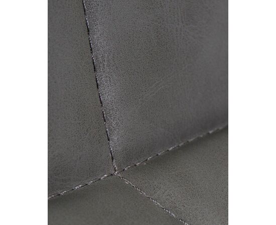 Стул обеденный DOBRIN MARK, черные ножки, серая антрацитовая винтажная экокожа (RU-08), Вариант: черные ножки, серая антрацитовая винтажная экокожа (RU-08), изображение 10 | Интернет магазин мебели и декора LifeDekor