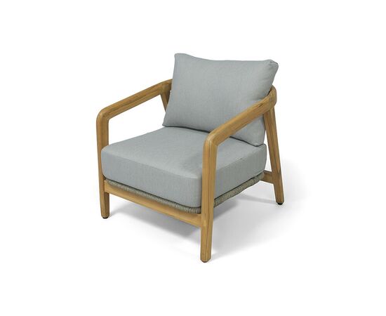 "Лейпциг" лаунж-зона из тика на 5 персон, цвет серый, изображение 7 | Интернет магазин мебели и декора LifeDekor