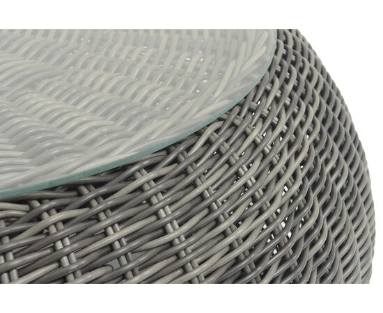 "Барселона" журнальный столик из искусственного ротанга, цвет графит, изображение 2 | Интернет магазин мебели и декора LifeDekor