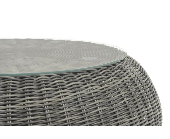 "Барселона" журнальный столик из искусственного ротанга, цвет графит, изображение 3 | Интернет магазин мебели и декора LifeDekor