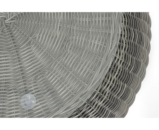 "Барселона" журнальный столик из искусственного ротанга, цвет графит, изображение 4 | Интернет магазин мебели и декора LifeDekor