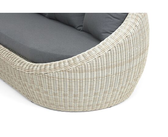 "Барселона" диван из искусственного ротанга трехместный, цвет бежевый, изображение 8 | Интернет магазин мебели и декора LifeDekor