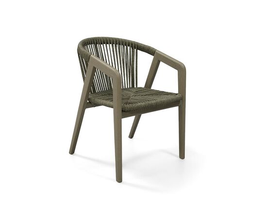 "Будапешт" стул из искусственного ротанга, цвет серый, изображение 3 | Интернет магазин мебели и декора LifeDekor