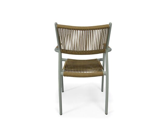 "Витория" плетеный стул из искусственного ротанга, цвет соломенный, изображение 5 | Интернет магазин мебели и декора LifeDekor