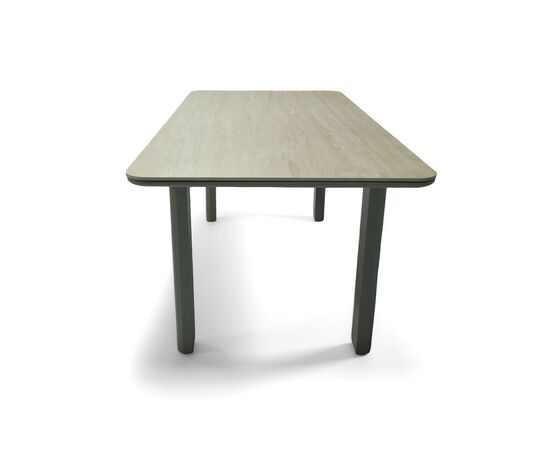 "Витория" обеденный стол из алюминия, столешница из искусственного камня, изображение 3 | Интернет магазин мебели и декора LifeDekor