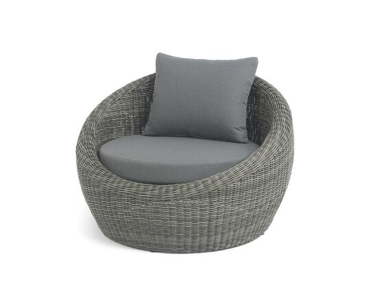 "Барселона" кресло из искусственного ротанга, цвет графит | Интернет магазин мебели и декора LifeDekor