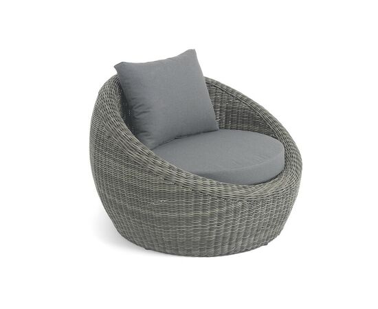 "Барселона" кресло из искусственного ротанга, цвет графит, изображение 2 | Интернет магазин мебели и декора LifeDekor