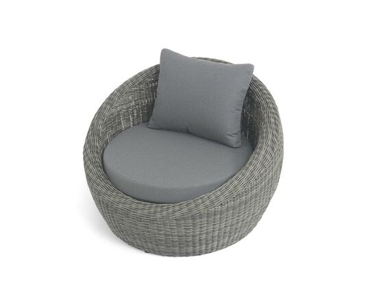 "Барселона" кресло из искусственного ротанга, цвет графит, изображение 4 | Интернет магазин мебели и декора LifeDekor