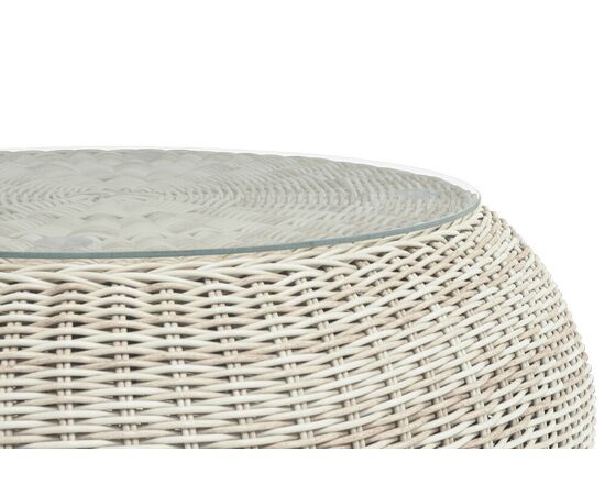 "Барселона" журнальный столик из искусственного ротанга, цвет бежевый, изображение 4 | Интернет магазин мебели и декора LifeDekor