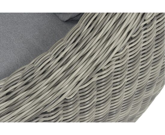 "Барселона" диван из искусственного ротанга трехместный, цвет графит, изображение 6 | Интернет магазин мебели и декора LifeDekor