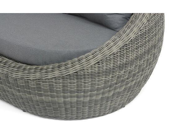 "Барселона" диван из искусственного ротанга трехместный, цвет графит, изображение 8 | Интернет магазин мебели и декора LifeDekor