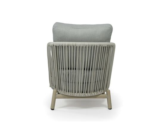 "Прато" кресло из искусственного ротанга, цвет светло-серый, каркас под дерево (холодно-бежевый), изображение 4 | Интернет магазин мебели и декора LifeDekor