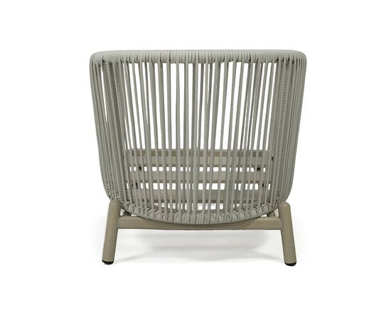 "Прато" кресло из искусственного ротанга, цвет светло-серый, каркас под дерево (холодно-бежевый), изображение 8 | Интернет магазин мебели и декора LifeDekor