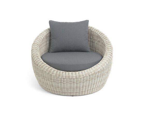 "Барселона" кресло из искусственного ротанга, цвет бежевый, изображение 3 | Интернет магазин мебели и декора LifeDekor