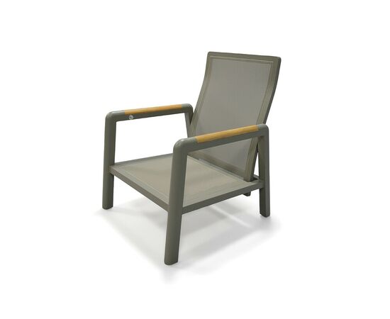 "Бари" кресло, каркас алюминий, цвет светло-серый | Интернет магазин мебели и декора LifeDekor