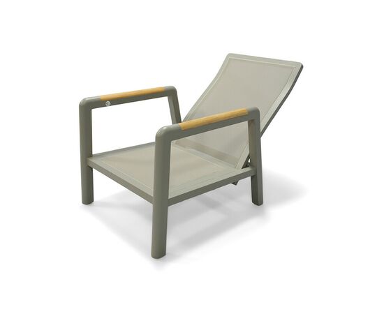 "Бари" кресло, каркас алюминий, цвет светло-серый, изображение 2 | Интернет магазин мебели и декора LifeDekor