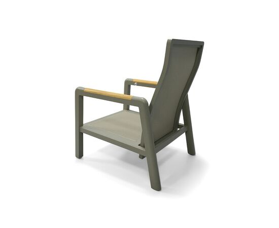 "Бари" кресло, каркас алюминий, цвет светло-серый, изображение 5 | Интернет магазин мебели и декора LifeDekor