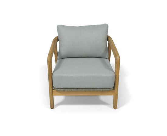 "Лейпциг" кресло из тика, цвет серый, изображение 2 | Интернет магазин мебели и декора LifeDekor