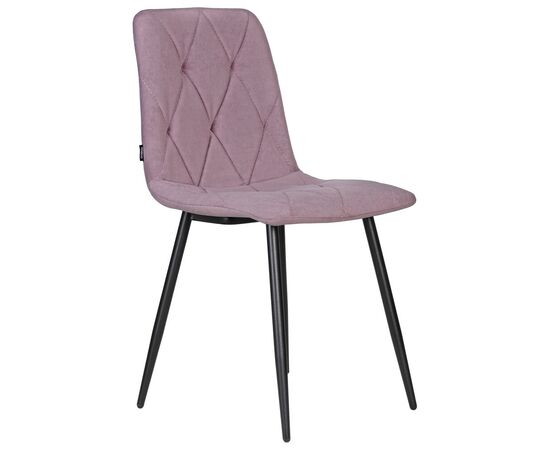 Стул обеденный DOBRIN CHILLY ROMBO, Лавандовый Simple 48, основание черное, Вариант: Лавандовый Simple 48, основание черное, изображение 2 | Интернет магазин мебели и декора LifeDekor