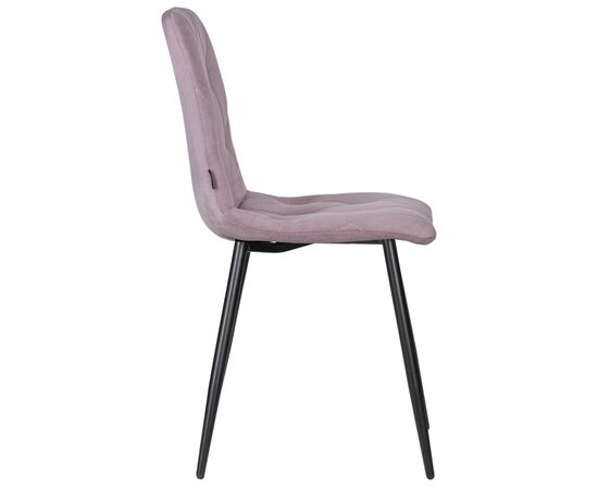 Стул обеденный DOBRIN CHILLY ROMBO, Лавандовый Simple 48, основание черное, Вариант: Лавандовый Simple 48, основание черное, изображение 3 | Интернет магазин мебели и декора LifeDekor