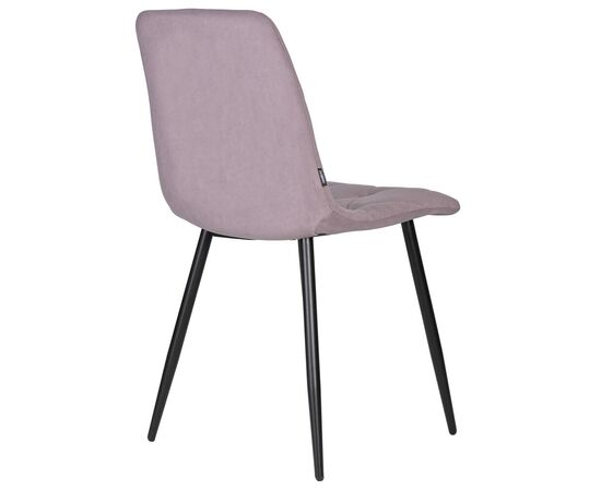 Стул обеденный DOBRIN CHILLY ROMBO, Лавандовый Simple 48, основание черное, Вариант: Лавандовый Simple 48, основание черное, изображение 4 | Интернет магазин мебели и декора LifeDekor