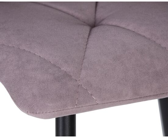 Стул обеденный DOBRIN CHILLY ROMBO, Лавандовый Simple 48, основание черное, Вариант: Лавандовый Simple 48, основание черное, изображение 7 | Интернет магазин мебели и декора LifeDekor