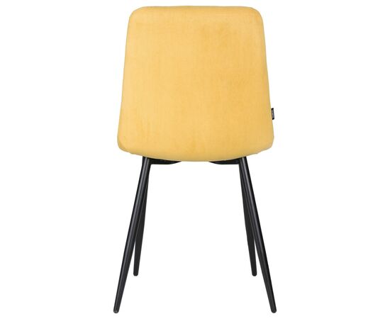 Стул обеденный DOBRIN CHILLY ROMBO, Горчичный Simple 15, основание черное, Вариант: Горчичный Simple 15, основание черное, изображение 5 | Интернет магазин мебели и декора LifeDekor