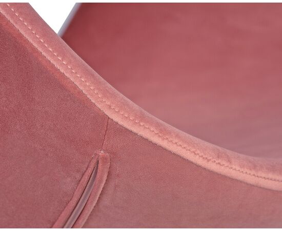 Кресло дизайнерское DOBRIN SWAN, розовый велюр BLUVEL52, золотое основание, Вариант: розовый велюр BLUVEL52, золотое основание, изображение 7 | Интернет магазин мебели и декора LifeDekor