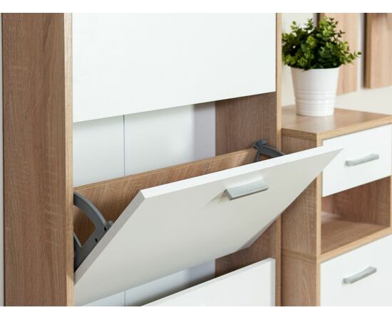 Шкаф «Интер», Дуб сонома/белый, изображение 8 | Интернет магазин мебели и декора LifeDekor