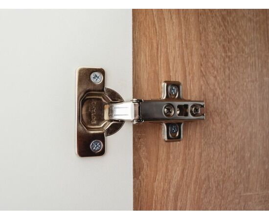 Шкаф «Алена» 3дв с зеркалом, Дуб сонома/Белый, изображение 7 | Интернет магазин мебели и декора LifeDekor