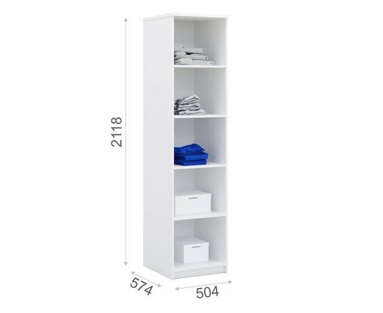 Спальня «Аврора», Белый/Ателье светлый, изображение 10 | Интернет магазин мебели и декора LifeDekor