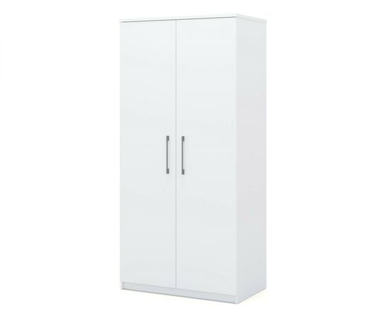 Шкаф «Аврора» 2дв, Белый/Ателье светлый, изображение 2 | Интернет магазин мебели и декора LifeDekor