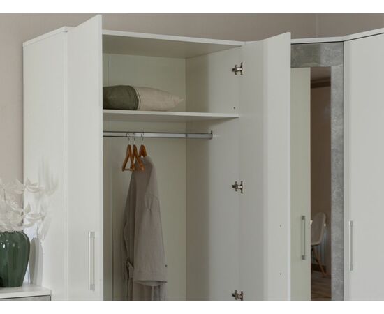 Спальня «Аврора» 2дв шк, Белый/Ателье светлый, изображение 7 | Интернет магазин мебели и декора LifeDekor